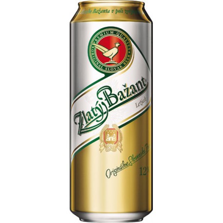 Zlatý Bažant Pivo světlý ležák (12 x 0,5 l plechovkové)