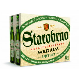 Starobrno Medium (10 x 0,5 l lahvové)