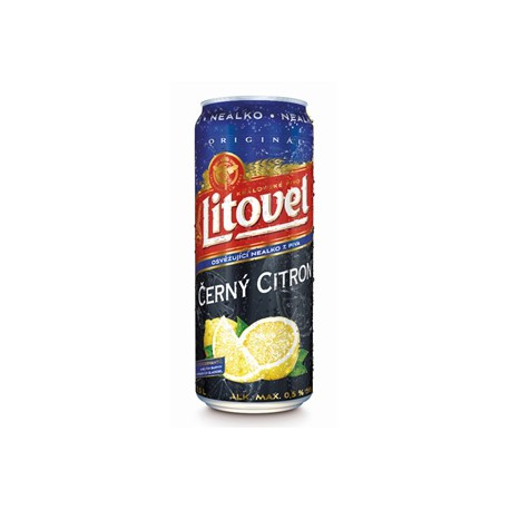 Litovel Černý Citron Free (24 x 0,5 l plechovkové)