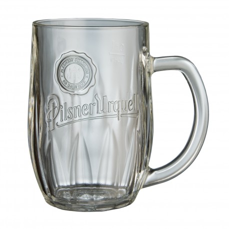 Pilsner Urquell 0.5 l glass with a handle