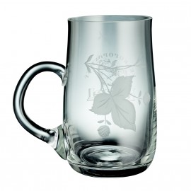 Engraved Pilsner Urquell Pint Glass 0,5 l – Hop Motive