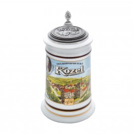 Kozel pitcher with a picture of the brewery 0,5 l - tin lid