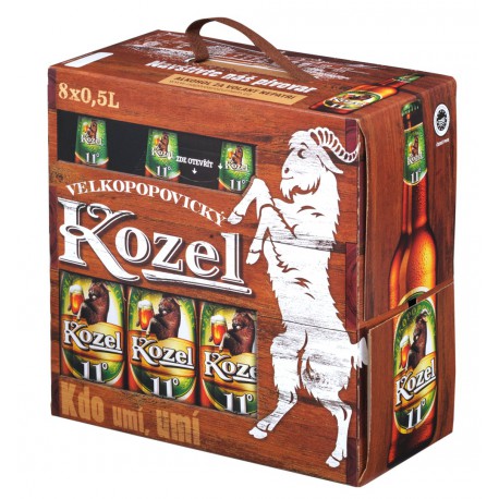 Velkopopovický Kozel 11 (8 x 0,5 l bottled)