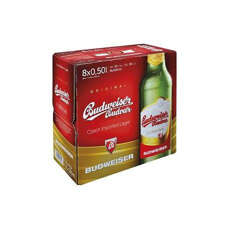 Budweiser Budvar B:Original (8 x 0,5 bottled)