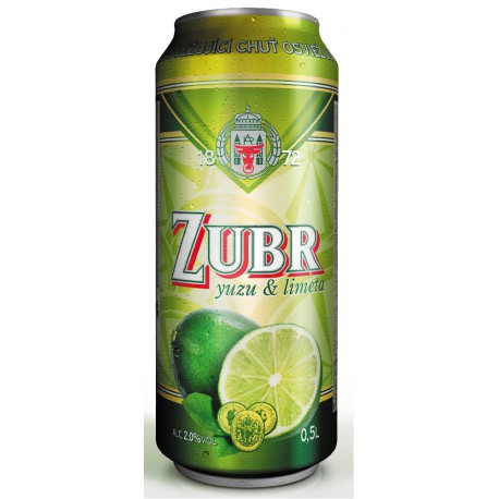 Zubr yuzu & limeta (24 x 0,5 l plechovkové)