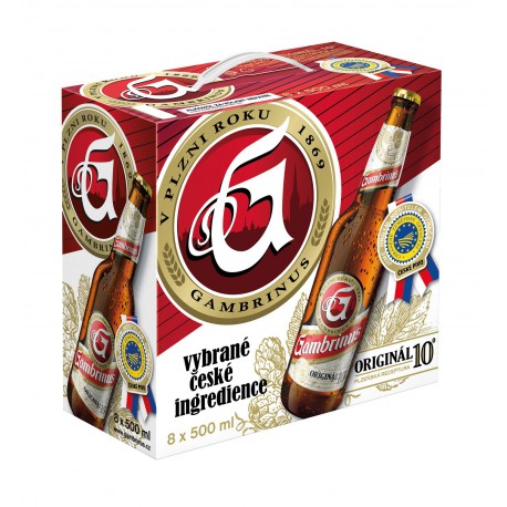 Gambrinus Original 10 (8 x 0,5 l bottled)