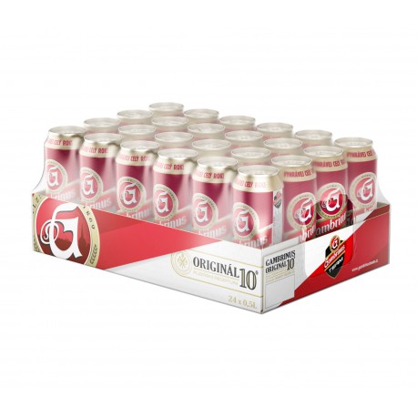 Gambrinus Original 10 (24 x 0,5 l canned)